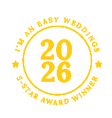 Easy Weddings 2026 5-Star Award Winner